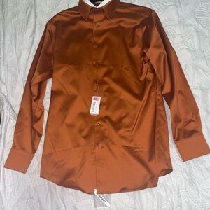 Men's Brown Dress Shirt